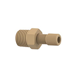 NPT Adapter Assembly PEEK 3/16" 1/4 NPT Male x 5/16-24 Female